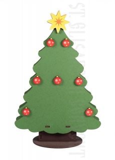 wooden Christmas Tree with small toys