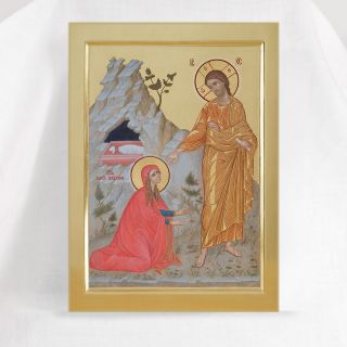 Christ's appearance to Mary Magdalene painted Icon