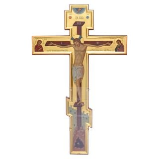 Cross-shaped icon crucifix