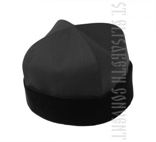 Russian Skufia from Velvet and Polyviscose from view with velvet lapel