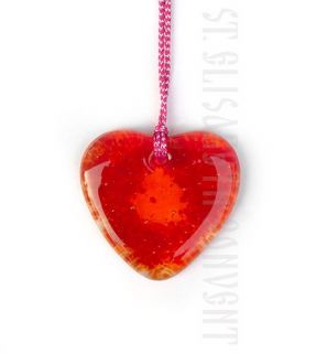 Heart Pendant red