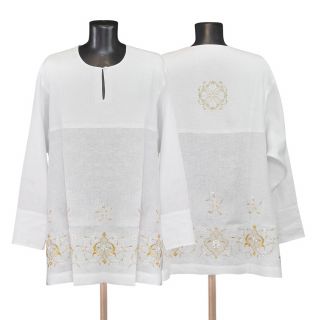 embroidered clergy surplice