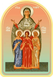 Faith, Hope and Love and their mother Sophia