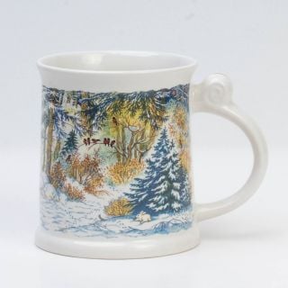 winter fairy tale in ceramic mug