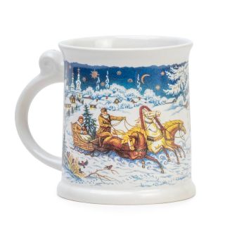 winter fairy tale in ceramic mug