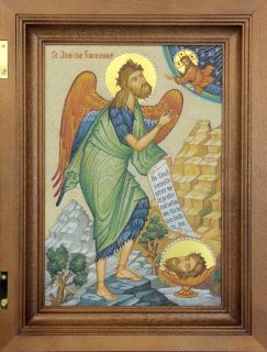 Stone Icon of St. John the Forerunner 