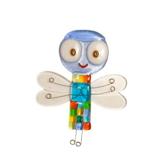glass magnet Dragonfly handmade