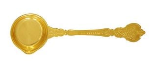 gold-plated ladle 