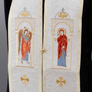 Greek style epitrachelion with saints embroidery