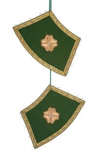 embroidered green epitrachelion