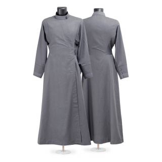grey undercassock with embroidery on the cuffs
