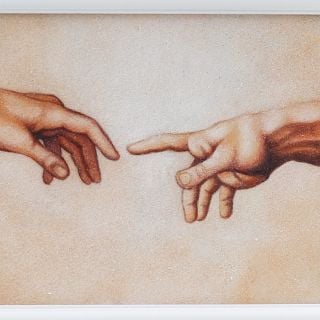 The Creation of Adam gemstone picture