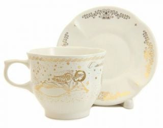 guardian angel handmade ceramic coffee set
