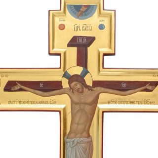 Cross-shaped icon crucifix
