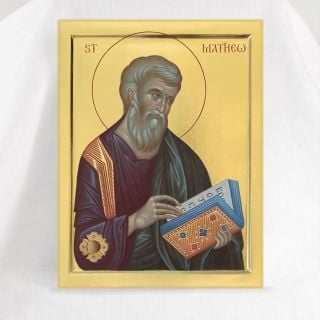Hand-painted icon of the Apostle Evangelist Matthew