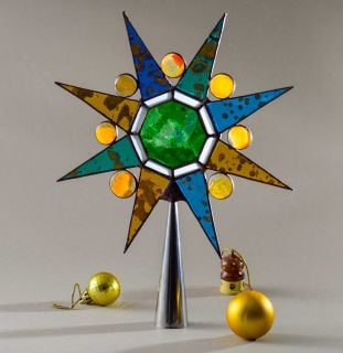 stained glass tree topper