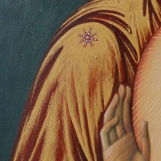 handmade icon of the Mother of God Albazin The Word was made Flesh