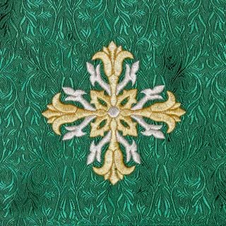 green holy communion table cover