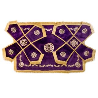 purple velvet chalice covers and veil