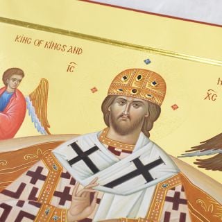 christ enthroned icon