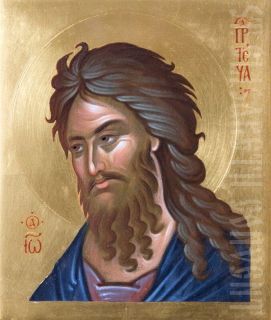 orthodox icon of st john the forerunner