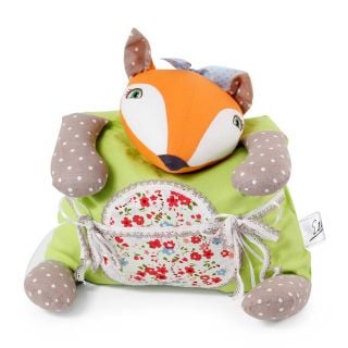 Pillow Toy Fox from natural materials