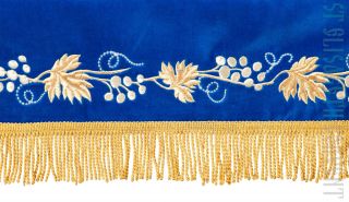 blue velvet holy table cover