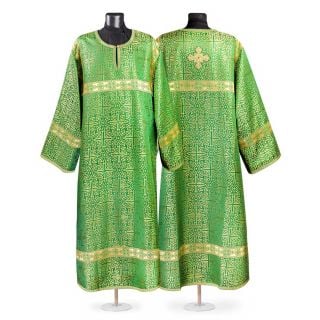Green unlined Sticharion with crosses
