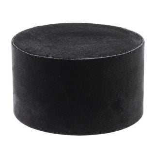 Black faux velvet kamilavka