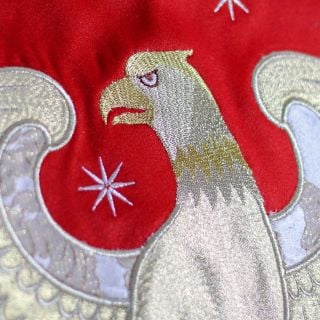 Paschal eagle rugs over the city for archpriest 