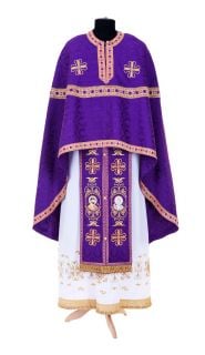 purple priest vestment
