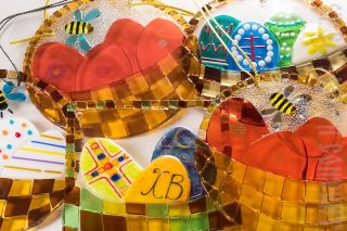 easter stained glass panels