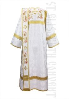 white deacon's vestment to measure
