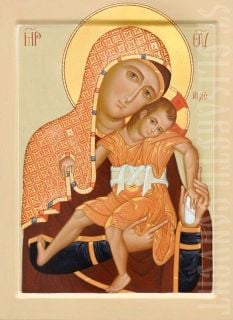 painted it is truly meet orthodox icon of the mother of god