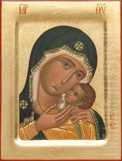 painted kasperovo icon of the mother of god