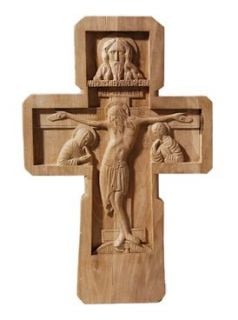 carved wooden cross 