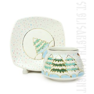Foxes in scarves Cup & Saucer Set