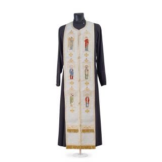 Linen Greek-style Priest Vestment With Embroidery