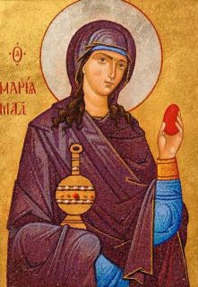 Stone Icon of St Mary Magdalene