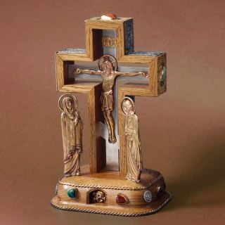 Metal cross Golgotha