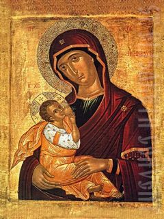 mounted icon of the Mother of God the Milk-Giver
