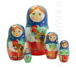 Country Living Nesting Doll Set of 5