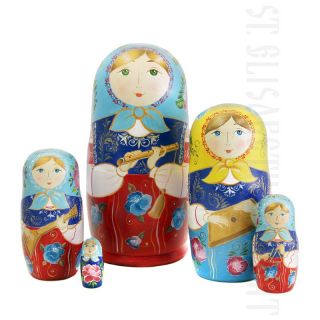 Musicians Nesting Doll Set of 5