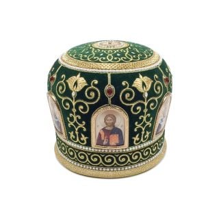 orthodox mitre with icons