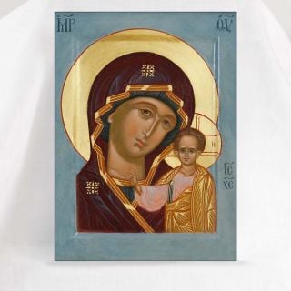 painted icon of the theotokos of kazan