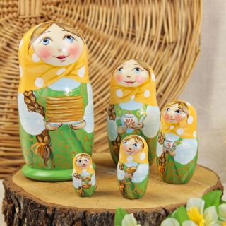 Pancake Nesting Doll set