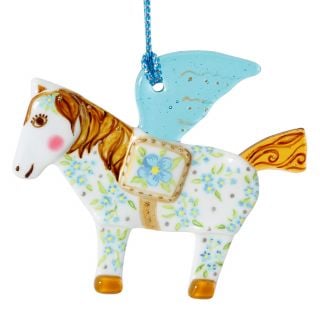 Hanging Glass Winged Horse (Pegasus)