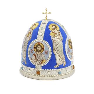 Alexandrian Miter blue / silver