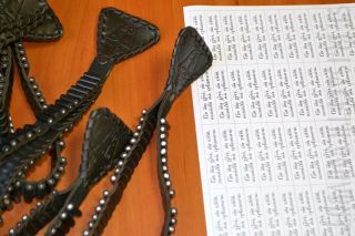 lestovka leather prayer rope 50 segments 