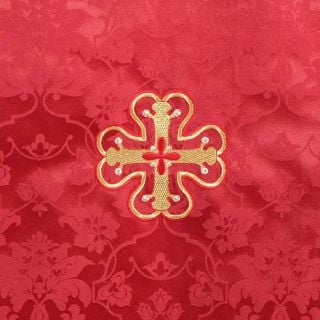 Red Paschal Holy Table Vestment Set with Grapes Embroidery